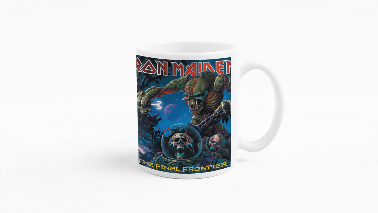 TAZONES TAZAS BLANCAS IRON MAIDEN THE FINAL FRONTIER ROCK - 3