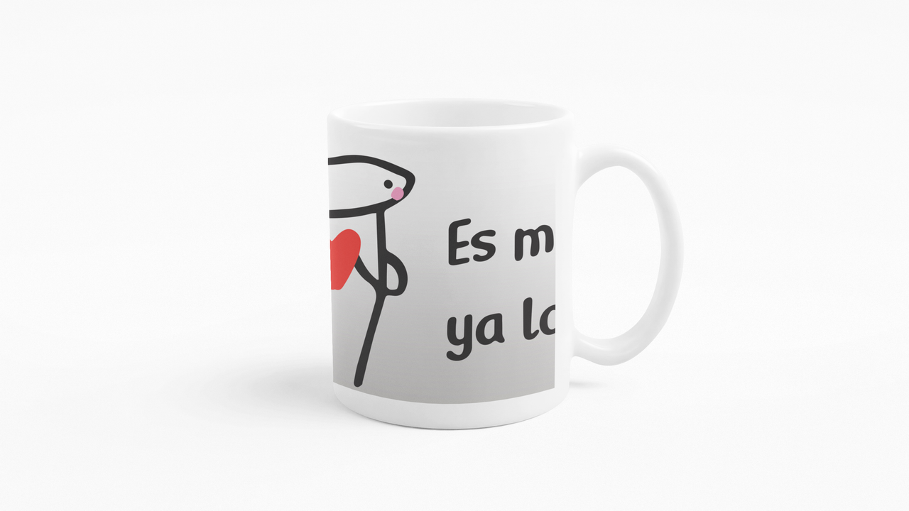 TAZONES TAZAS BLANCAS ES MIO YA LO LAMÍ REGALO - 3