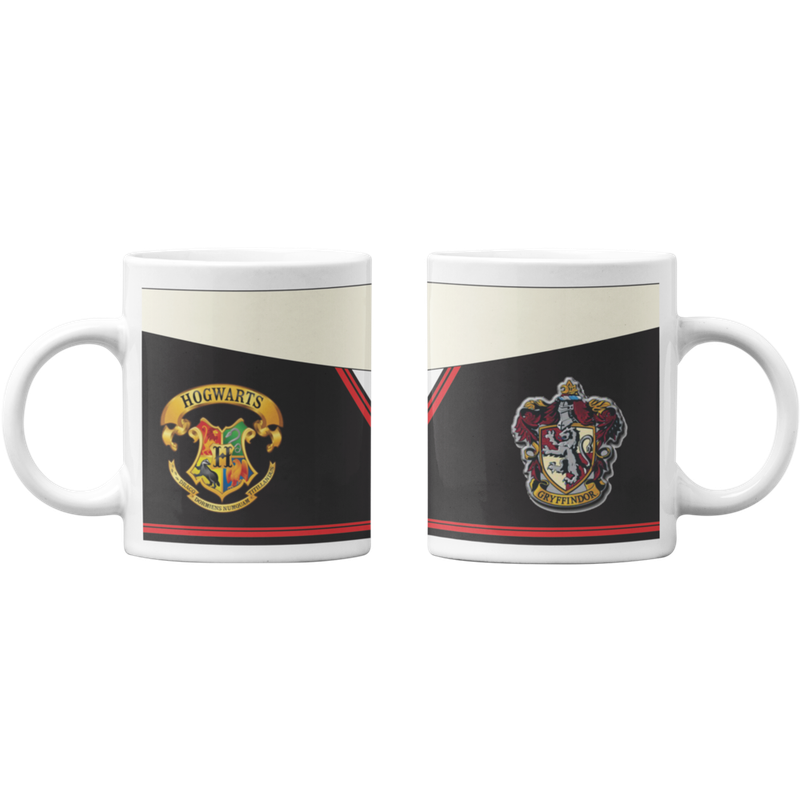 TAZONES TAZAS BLANCAS CASA GRYFFINDOR - HARRY POTTER - 1