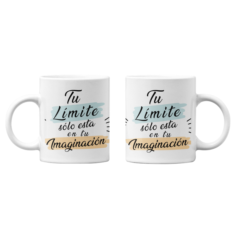 TAZONES TAZAS BLANCAS TU LIMITE SOLO ESTÁ EN TU IMAGINACION - 1