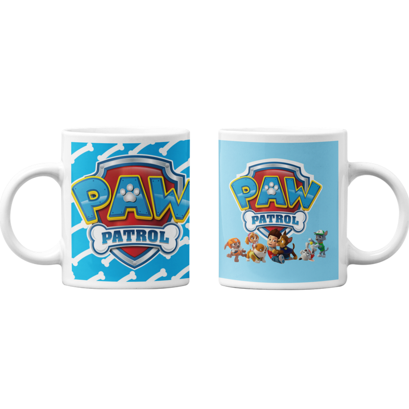 TAZONES TAZAS BLANCAS PATRULLA CANINA COMPLETA PAW PATROL - 1