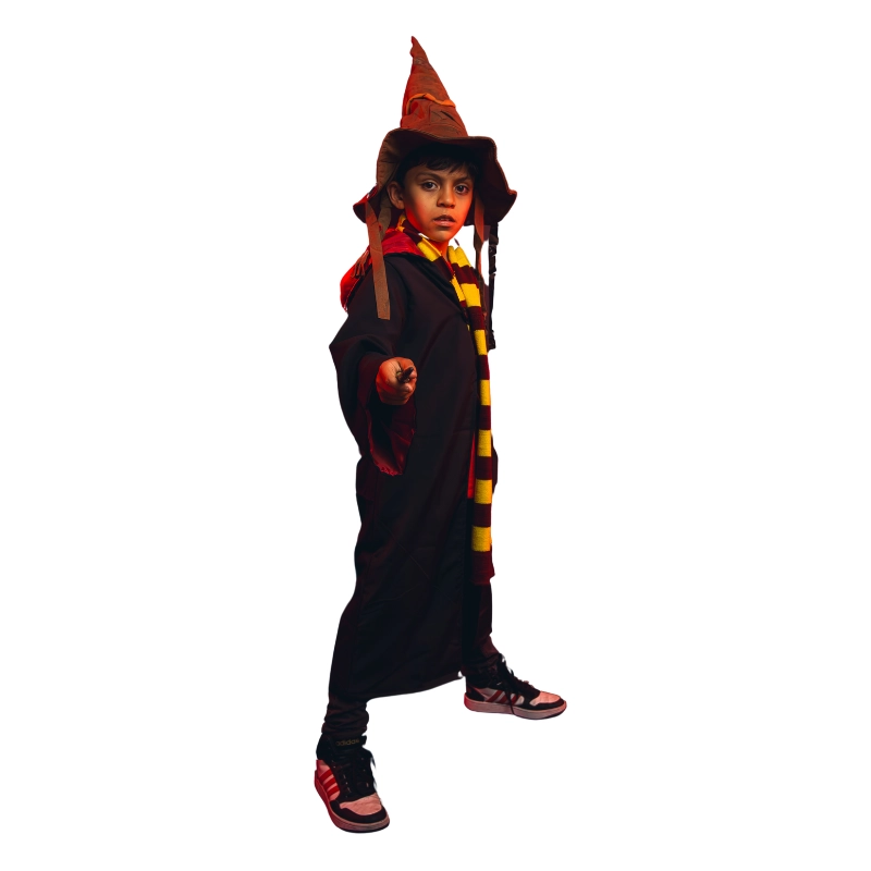 DISFRAZ HARRY POTTER TUNICA VARITA BUFANDA GRYFFINDOR NIÑO - 1