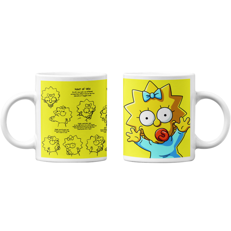 TAZONES TAZAS BLANCAS MAGGIE SIMPSON LOS SIMPSON - 1