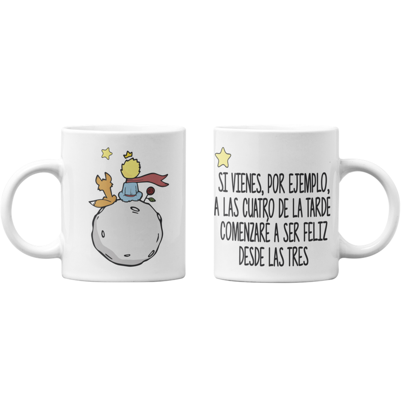 TAZONES TAZAS BLANCAS EL PRINCIPITO LIBRO ESTARÉ FELIZ - 1