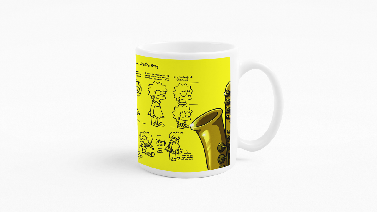 TAZONES TAZAS BLANCAS LISA SIMPSON LOS SIMPSON - 3