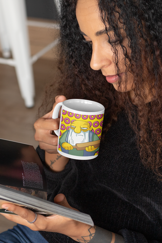 TAZONES TAZAS BLANCAS SI TOCAS MI TAZA HAY TABLA SIMPSONS - 4