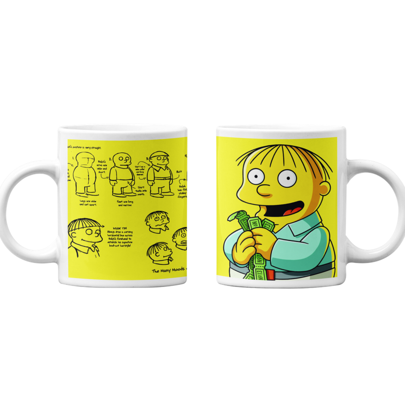 TAZONES TAZAS BLANCAS RALPH WIGGUM LOS SIMPSON REGALO - 1