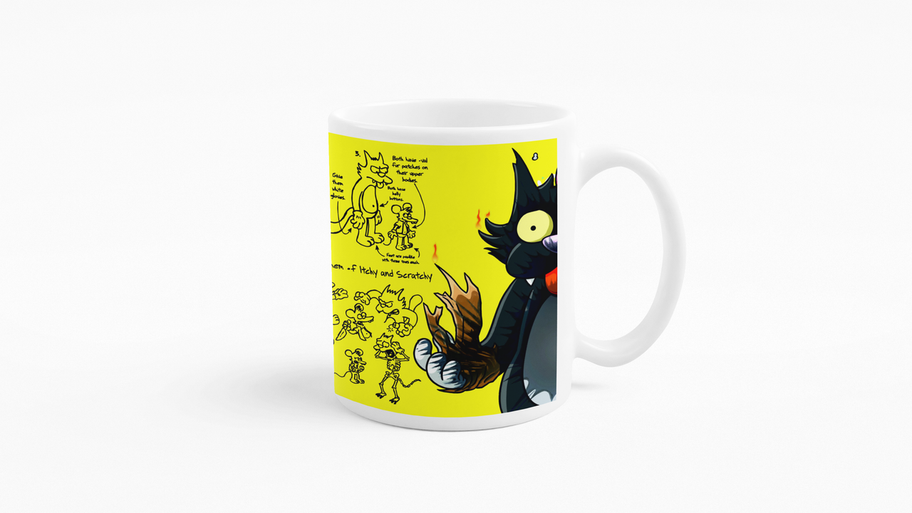 TAZONES TAZAS BLANCAS TOMY GATO TOMY Y DALY LOS SIMPSON - 3