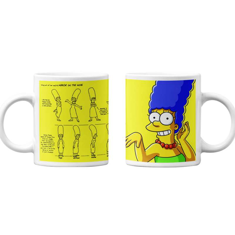 TAZONES TAZAS BLANCAS MARGE SIMPSON LOS SIMPSON - 1