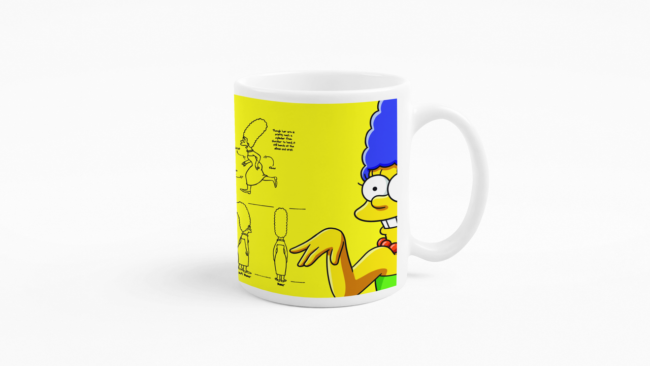 TAZONES TAZAS BLANCAS MARGE SIMPSON LOS SIMPSON - 3