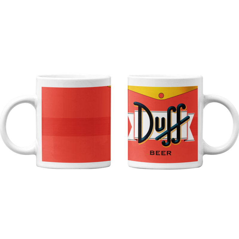 TAZONES TAZAS BLANCAS CERVEZA DUFF LOS SIMPSONS - 1