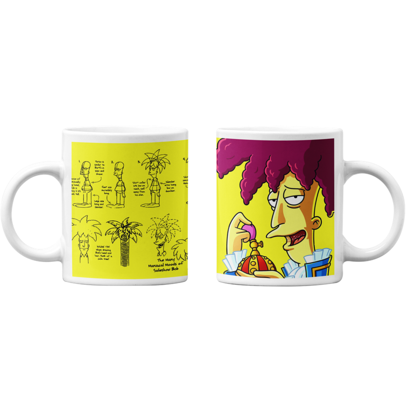 TAZONES TAZAS BLANCAS BOB PATIÑO LOS SIMPSON REGALO - 1