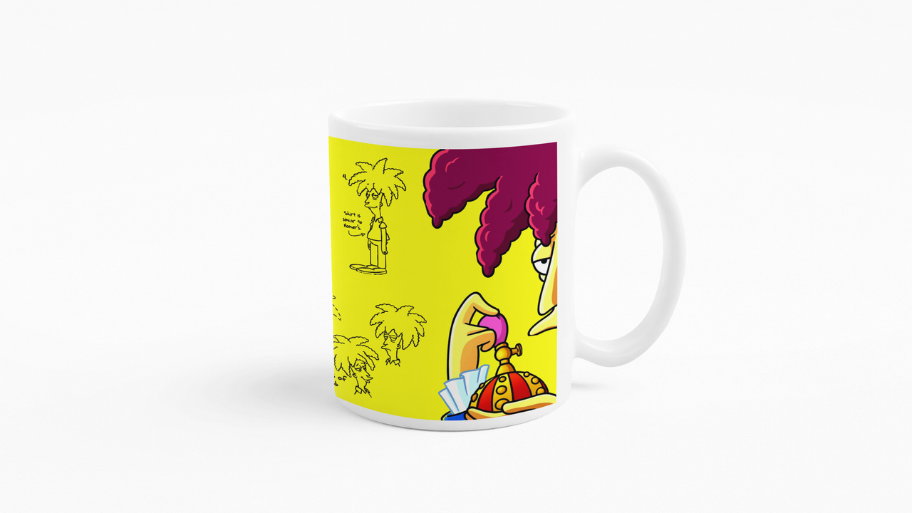 TAZONES TAZAS BLANCAS BOB PATIÑO LOS SIMPSON REGALO - 3