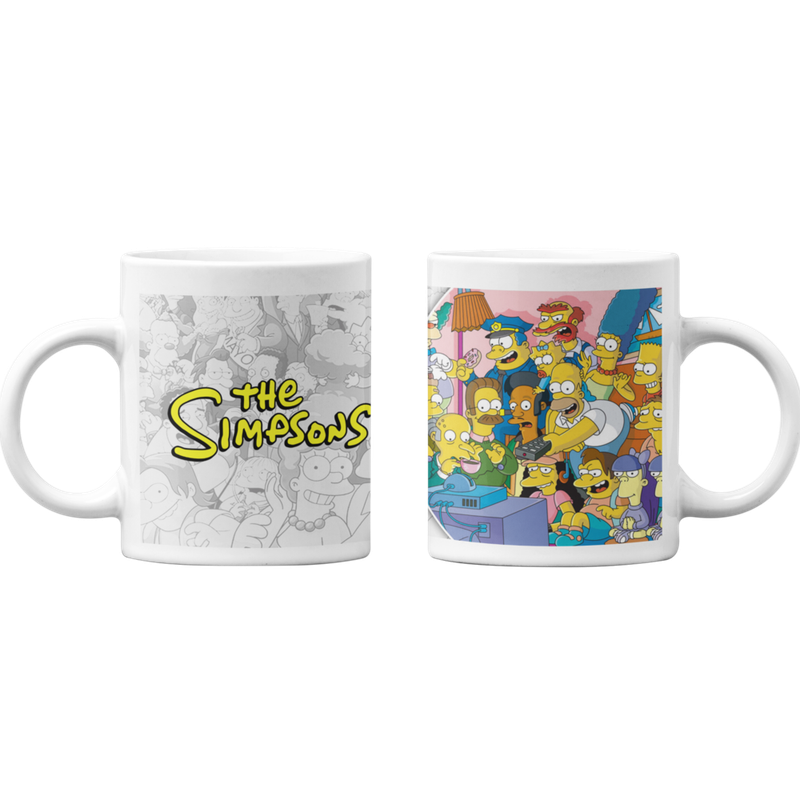 TAZONES TAZAS BLANCAS SERIE LOS SIMPSONS COMPLETA - 1