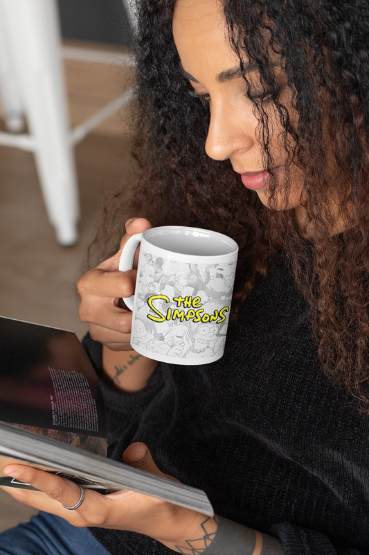 TAZONES TAZAS BLANCAS SERIE LOS SIMPSONS COMPLETA - 4