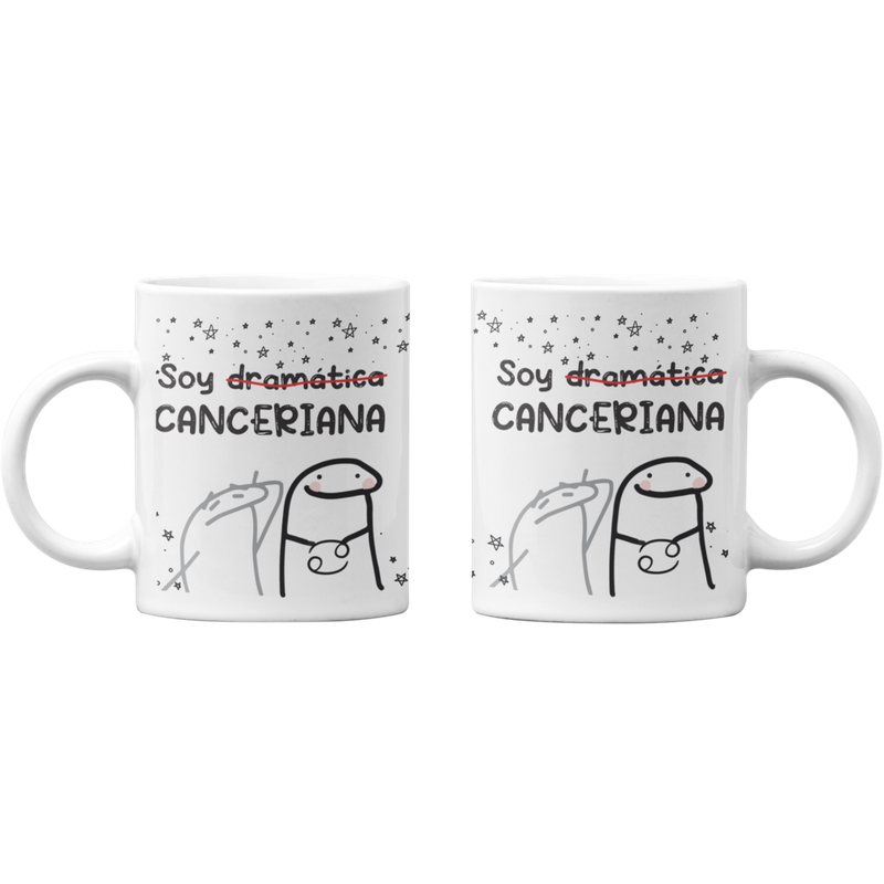 TAZONES TAZAS BLANCAS SOY DRAMATICA CANCERIANA HOROSCOPO - 1