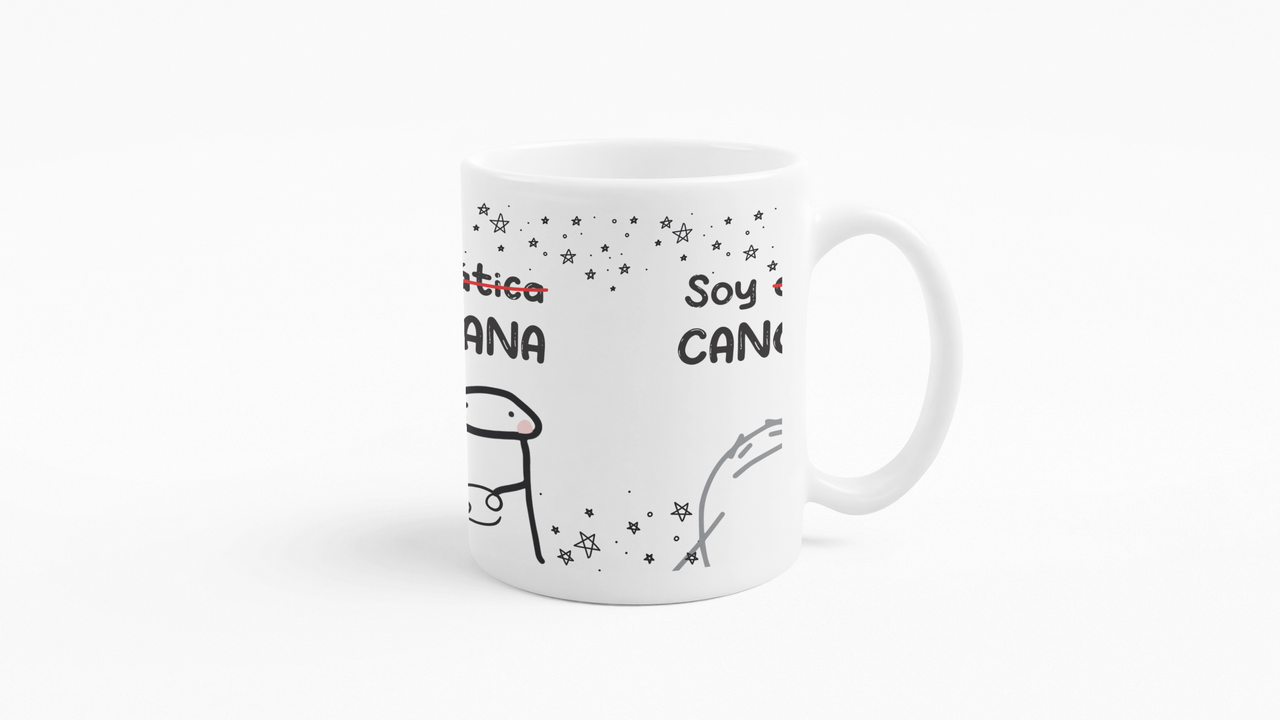 TAZONES TAZAS BLANCAS SOY DRAMATICA CANCERIANA HOROSCOPO - 3