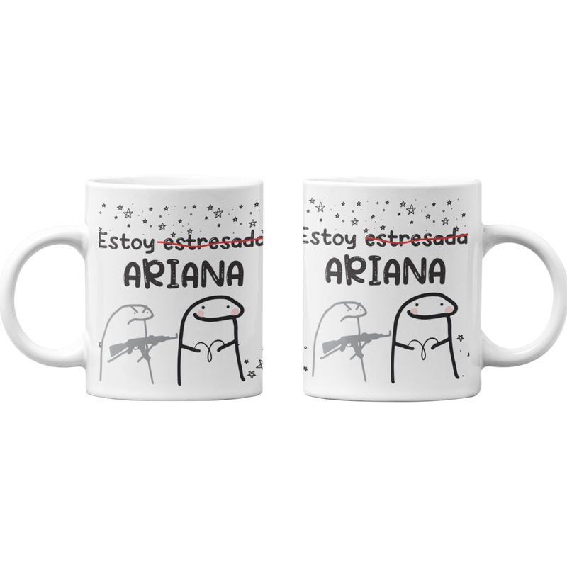TAZONES TAZAS BLANCAS ESTOY ESTRESADA ARIANA HOROSCOPO - 1