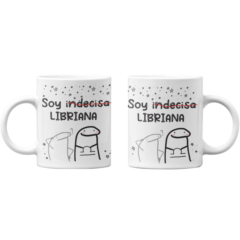 TAZONES TAZAS BLANCAS SOY INDECISA LIBRIANA HOROSCOPO - 1