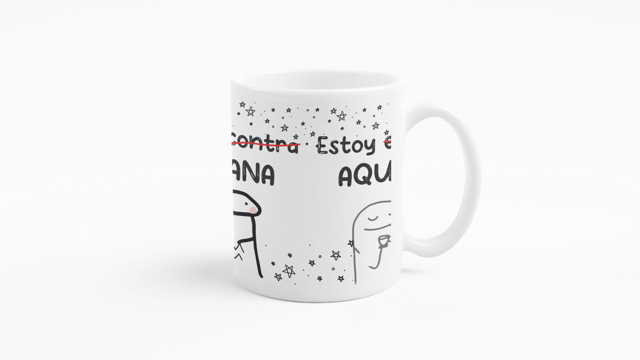 TAZONES TAZAS BLANCAS ESTOY EN CONTRA ACUARIANA HOROSCOPO - 3