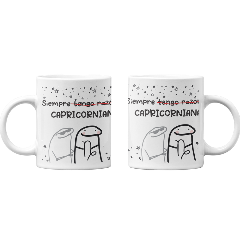 TAZONES TAZAS BLANCAS TENGO RAZON CAPRICORNIANA HOROSCOPO - 1
