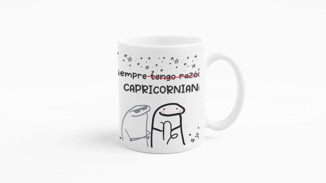 TAZONES TAZAS BLANCAS TENGO RAZON CAPRICORNIANA HOROSCOPO - 3