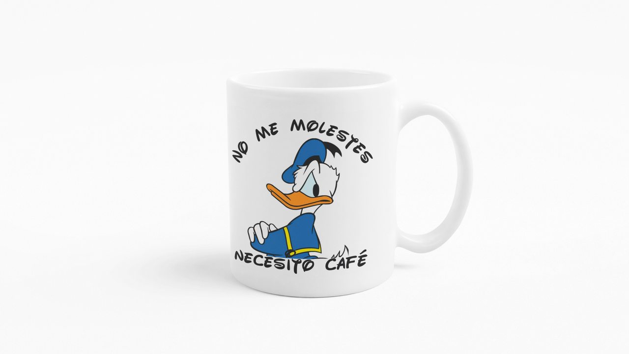TAZONES TAZAS BLANCAS PATO DONALD NO ME MOLESTES - 3