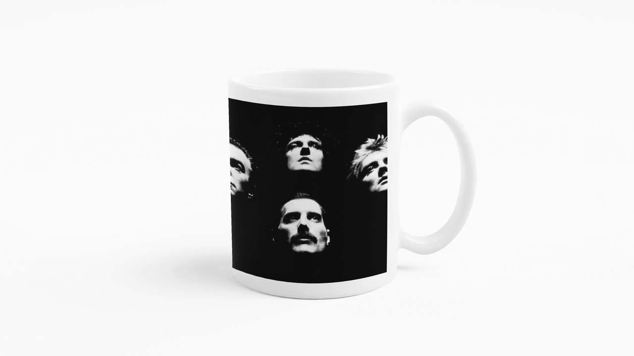 TAZONES TAZAS BLANCAS QUEEN BANDAS DE ROCK - 3