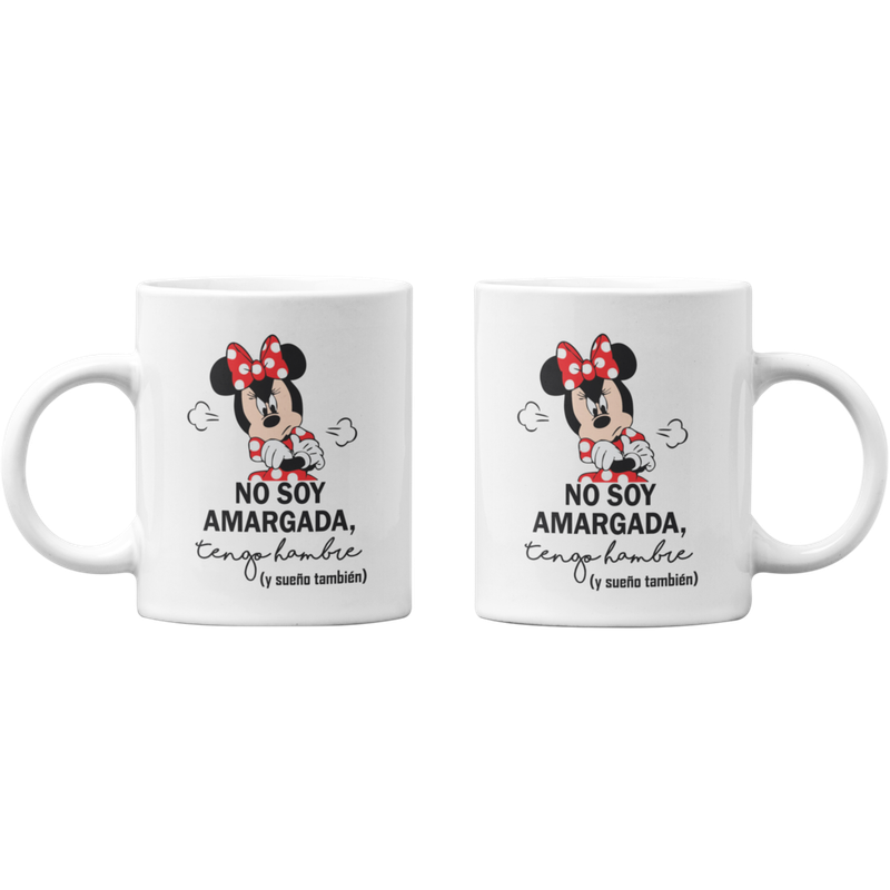 TAZONES TAZAS BLANCAS MINNIE MOUSE NO SOY AMARGADA - 1