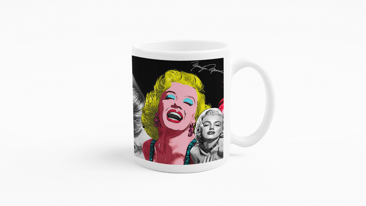 TAZONES TAZAS BLANCAS MARILYN MONROE VINTAGE - 3