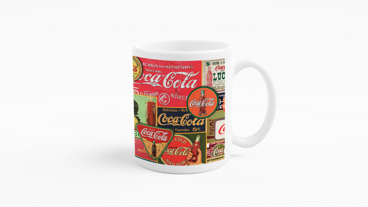 TAZONES TAZAS BLANCAS COCA-COLA VINTAGE - 3