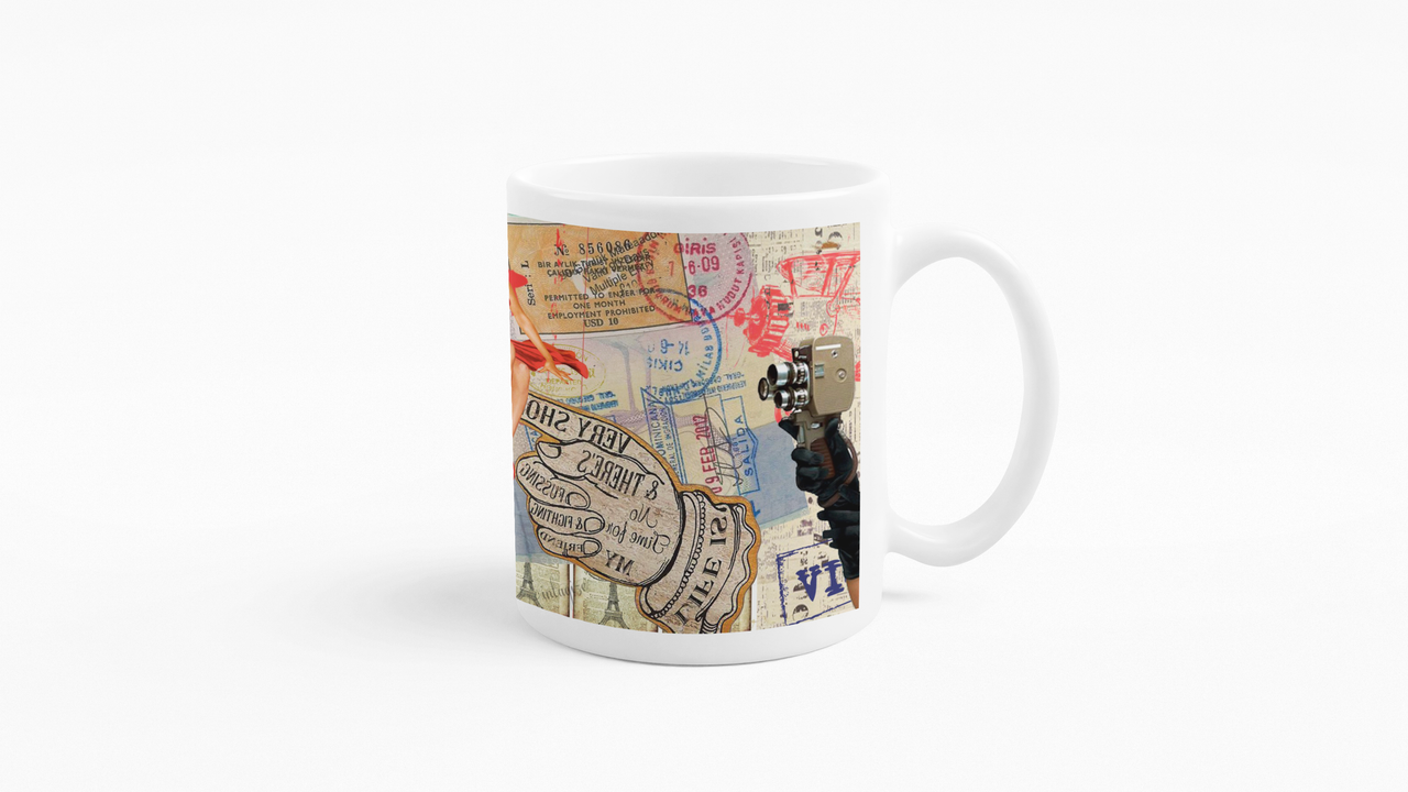 TAZONES TAZAS BLANCAS CARTA POSTAL VINTAGE - 3