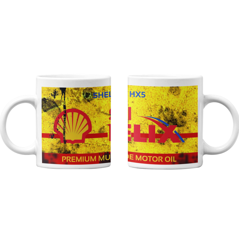 TAZONES TAZAS BLANCAS SHELL HELIX VINTAGE - 1