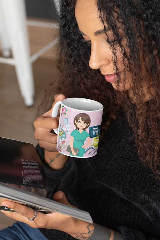 TAZONES TAZAS BLANCAS PARA EL ODONTOLOGA PERSONALIZADO - 2