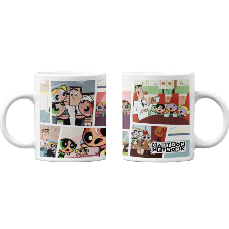TAZONES TAZAS BLANCAS CARTOON NETWORK CHICAS SUPERPODEROSAS - 1