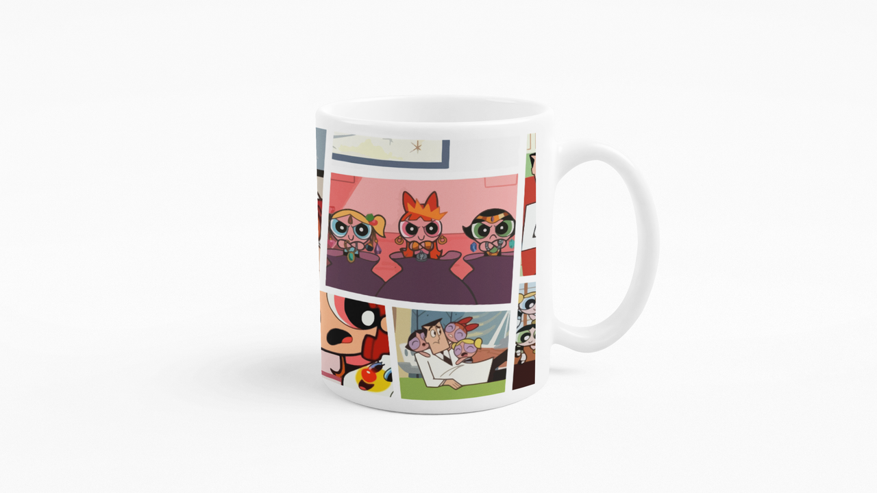 TAZONES TAZAS BLANCAS CARTOON NETWORK CHICAS SUPERPODEROSAS - 3