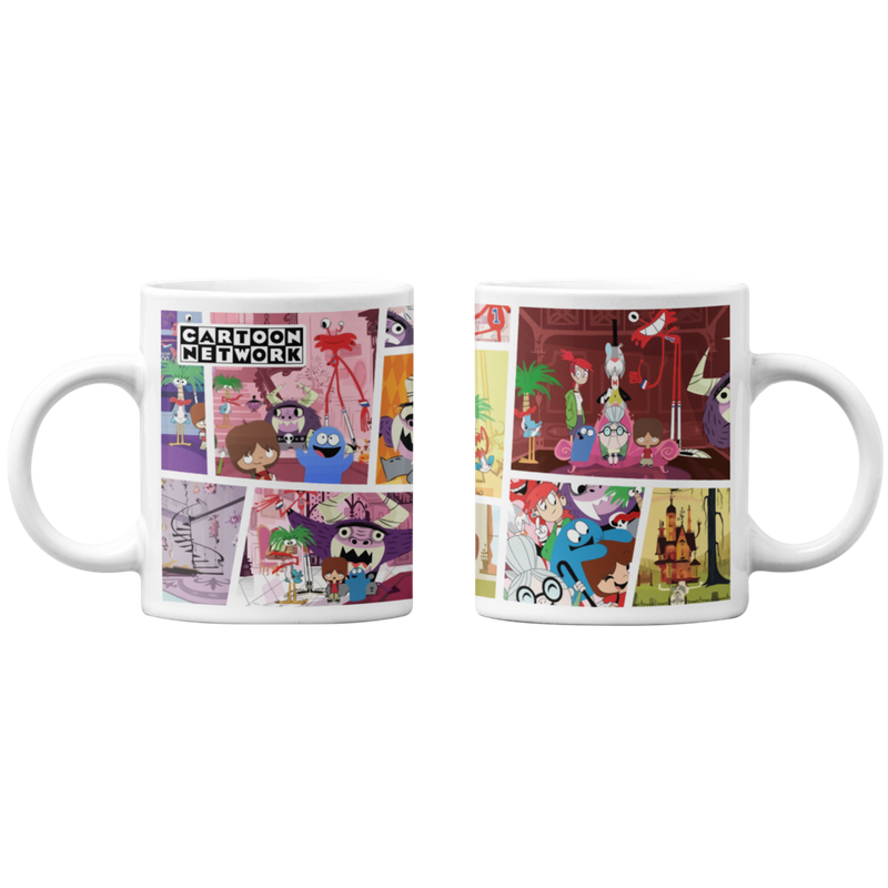 TAZONES TAZAS BLANCAS CARTOON NETWORK MANSION FOSTER AMIGOS - 1