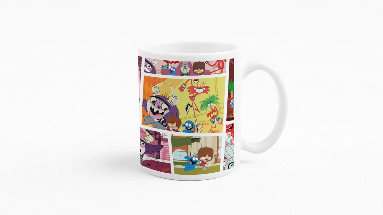 TAZONES TAZAS BLANCAS CARTOON NETWORK MANSION FOSTER AMIGOS - 3