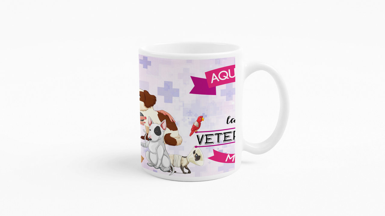 TAZONES TAZAS BLANCAS PARA EL VETERINARIA PERSONALIZADO - 3