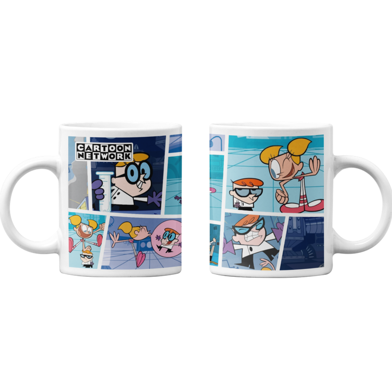 TAZONES TAZAS BLANCAS CARTOON NETWORK LABORATORIO DE DEXTER - 1