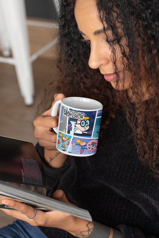 TAZONES TAZAS BLANCAS CARTOON NETWORK LABORATORIO DE DEXTER - 2