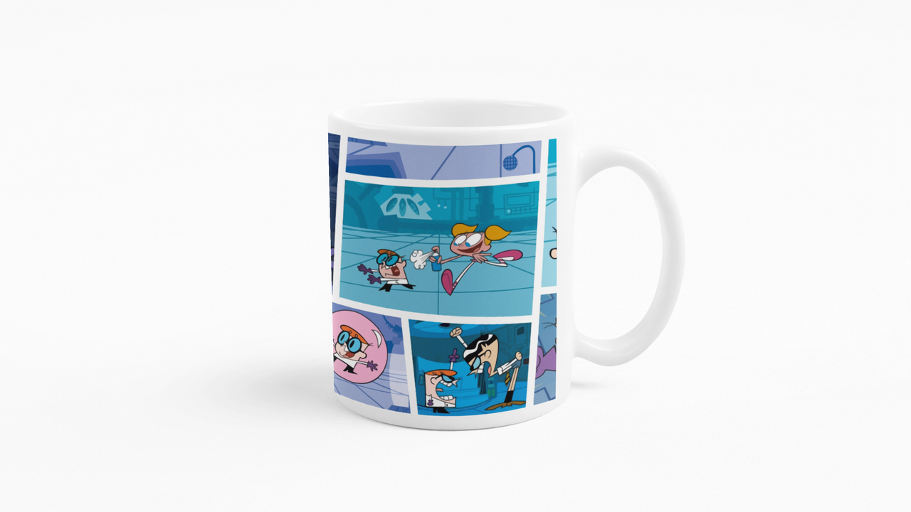 TAZONES TAZAS BLANCAS CARTOON NETWORK LABORATORIO DE DEXTER - 3