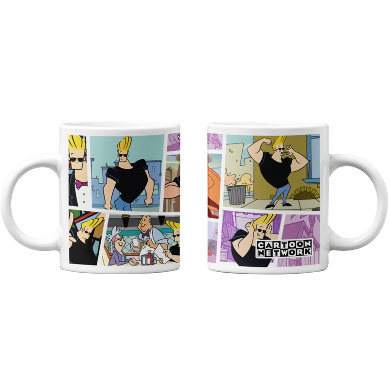 TAZONES TAZAS BLANCAS CARTOON NETWORK JHONNY BRAVO - 1