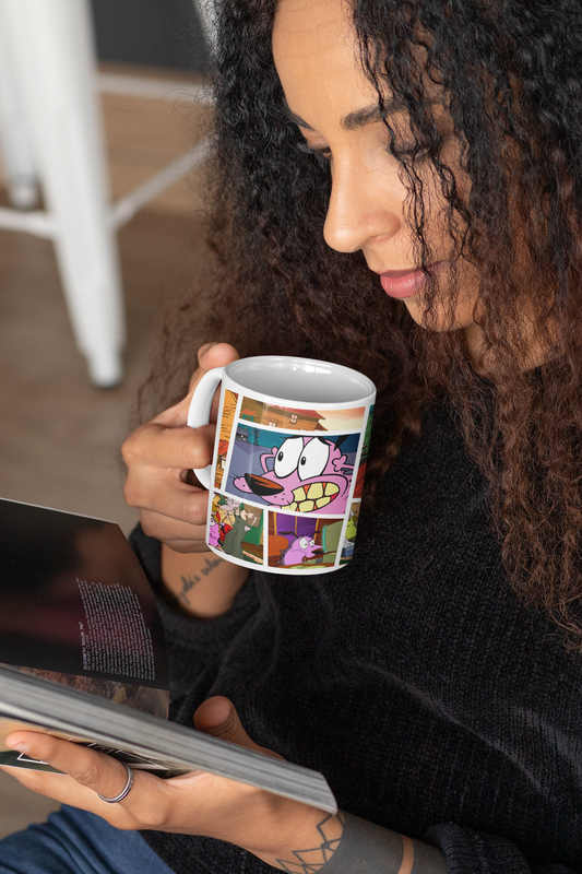 TAZONES TAZAS BLANCAS CARTOON NETWORK CORAJE PERRO VALIENTE - 2