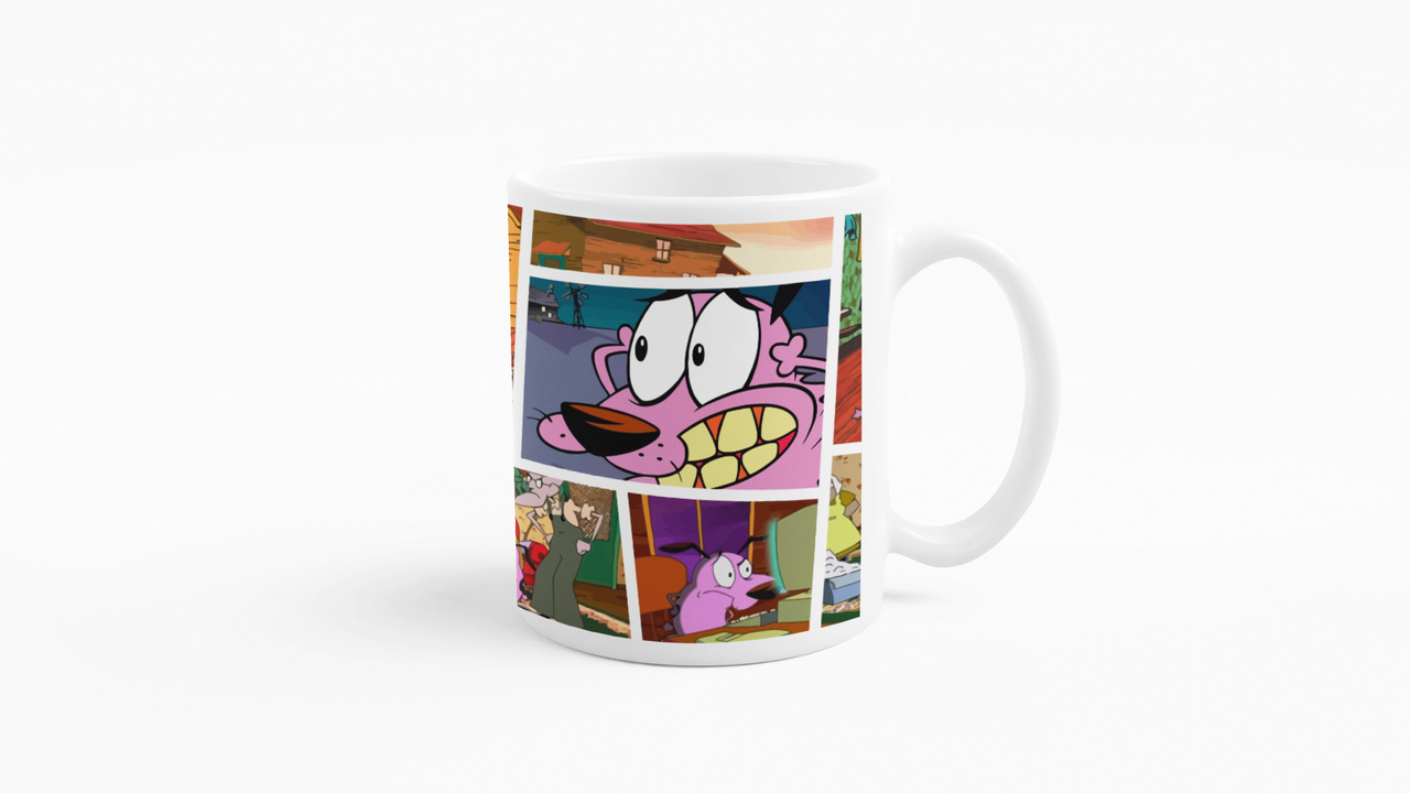 TAZONES TAZAS BLANCAS CARTOON NETWORK CORAJE PERRO VALIENTE - 3