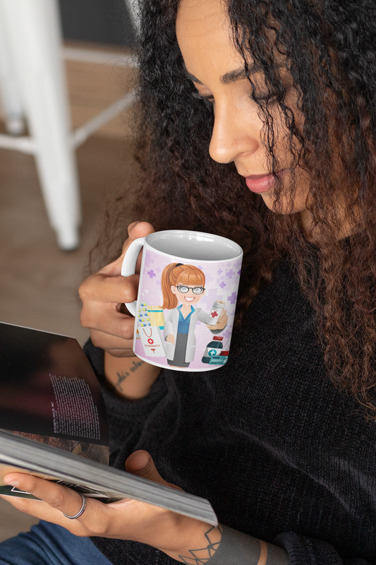 TAZONES TAZAS BLANCAS PARA FARMACEUTA PERSONALIZADO - 2