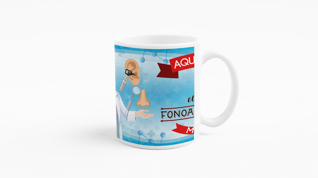 TAZONES TAZAS BLANCAS PARA FONOAUDIOLOGO PERSONALIZADO - 3