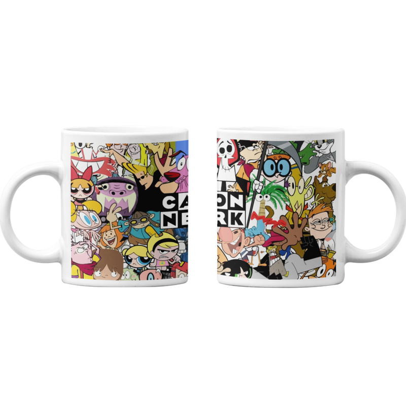TAZONES TAZAS BLANCAS CARTOON NETWORK MONITOS ANIMADOS - 1