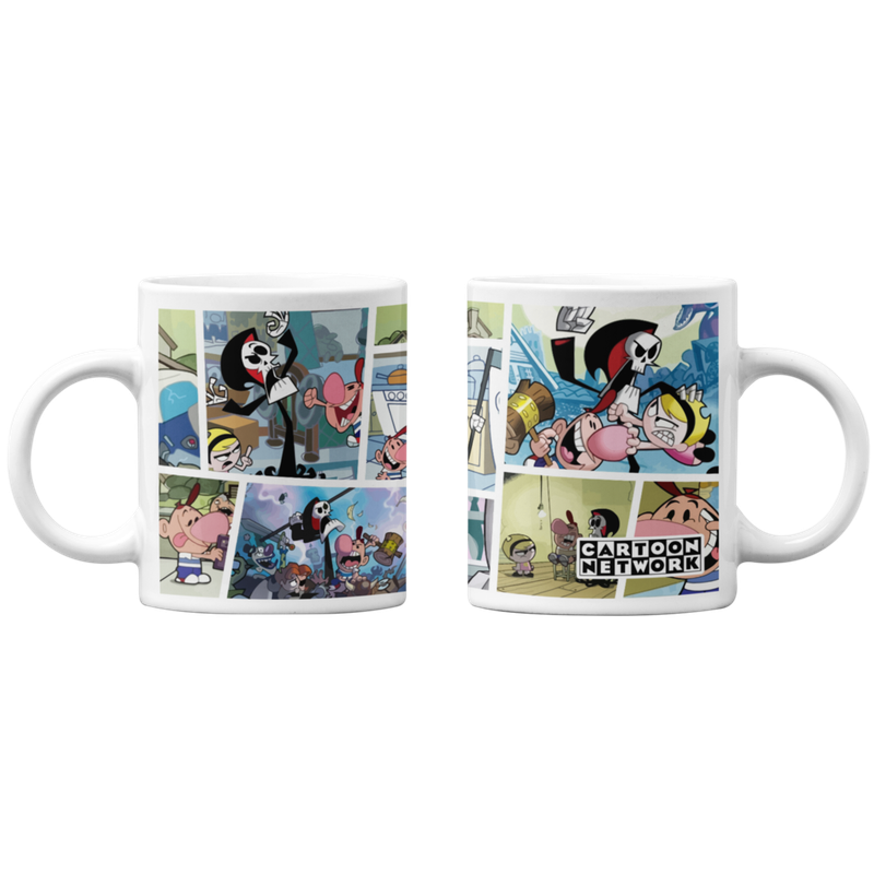 TAZONES TAZAS BLANCAS CARTOON NETWORK BILLY Y MANDY - 1