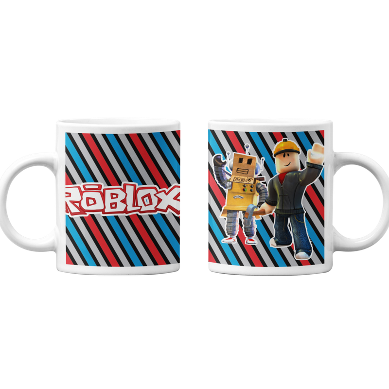 TAZA MAGICA ROBLOX INFANTIL JUEGO BUILDER Y ROBOT - 1